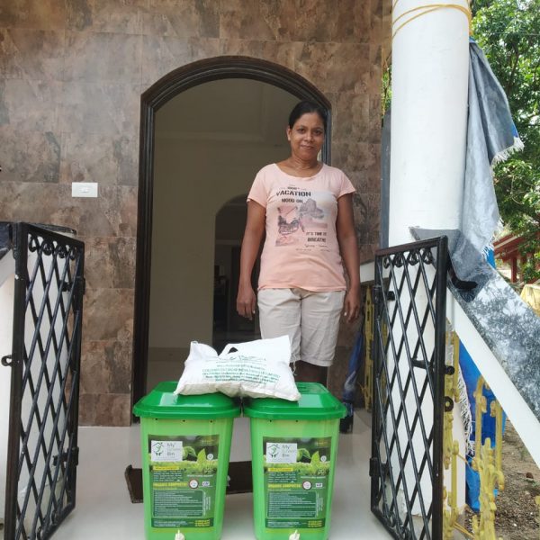 My Green Bin 25 Ltr Home Composter Installed @ Betalbatim, Goa.
