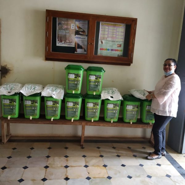 My Green Bin 25 Ltr Home Composter Installed @ Vasco, Goa.